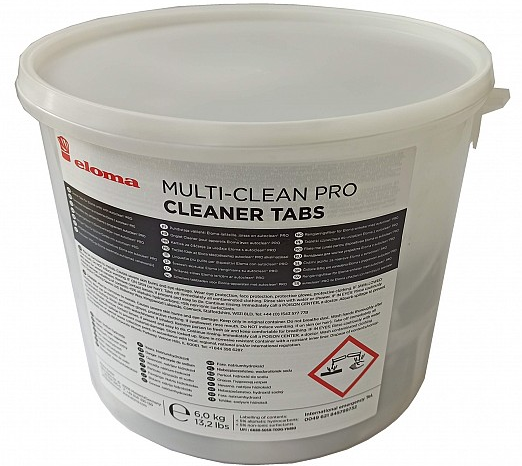 Eloma MULTI-CLEAN Pro Feststoffreiniger Cleaner Tabs| 80 Stück/Eimer